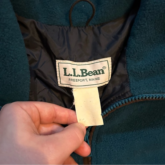 Vintage L.L. Bean Fleece Quarter Zip Pullover Sweatshirt - Picture 2 of 7